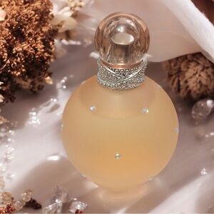 ‼️SOLD-Naked Fantasy by Britney Spears Elegant Cream Perfume Bottle 3.3 FL. Oz.